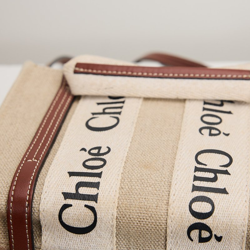 二手Chloé Woody tote mini 棕-8