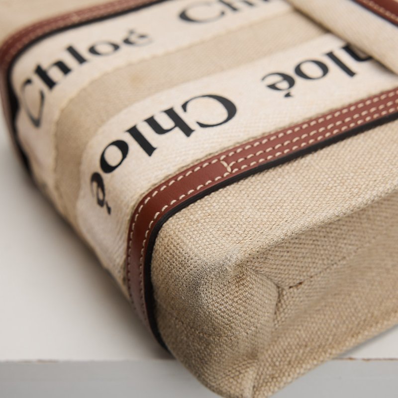 二手Chloé Woody tote mini 棕-10