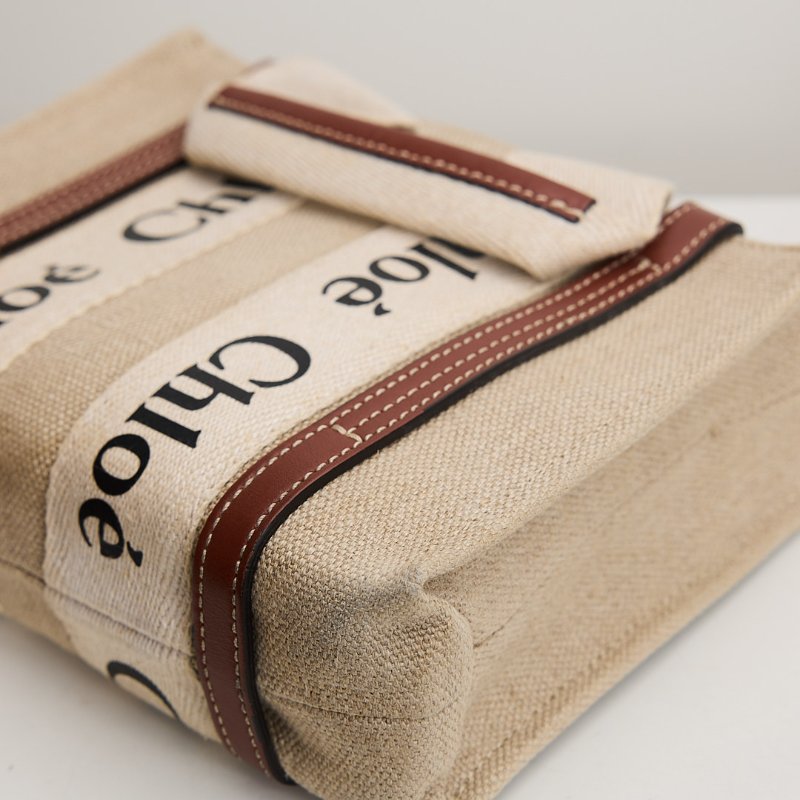 二手Chloé Woody tote mini 棕-11