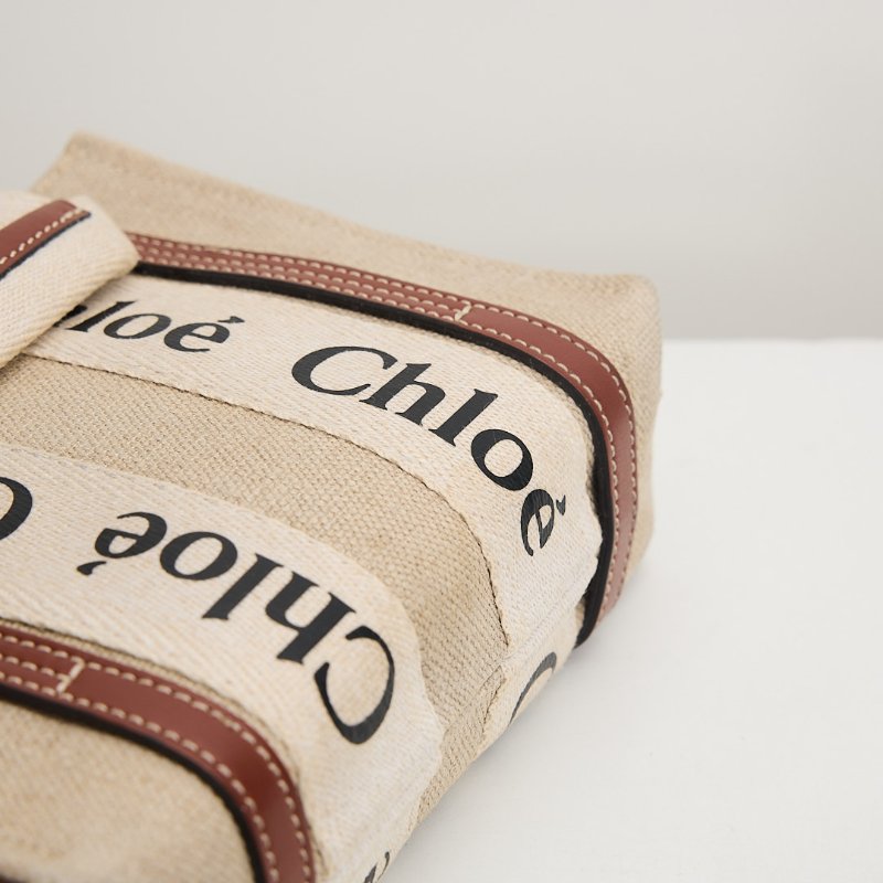 二手Chloé Woody tote mini 棕-12