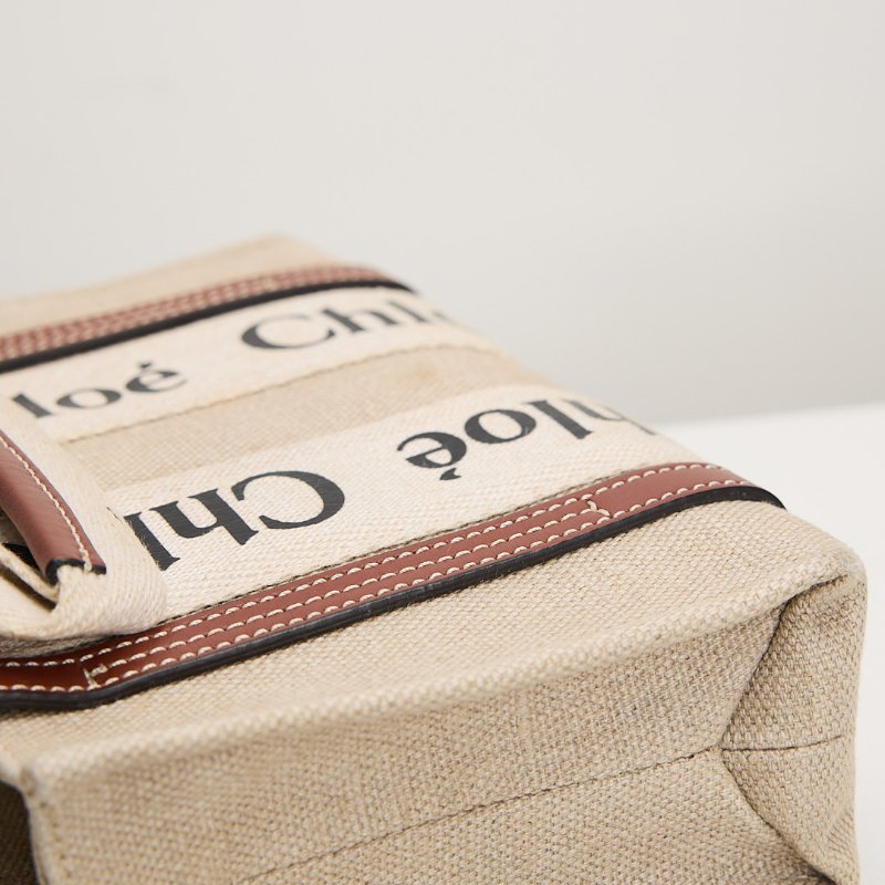 二手Chloé Woody tote mini 棕-16