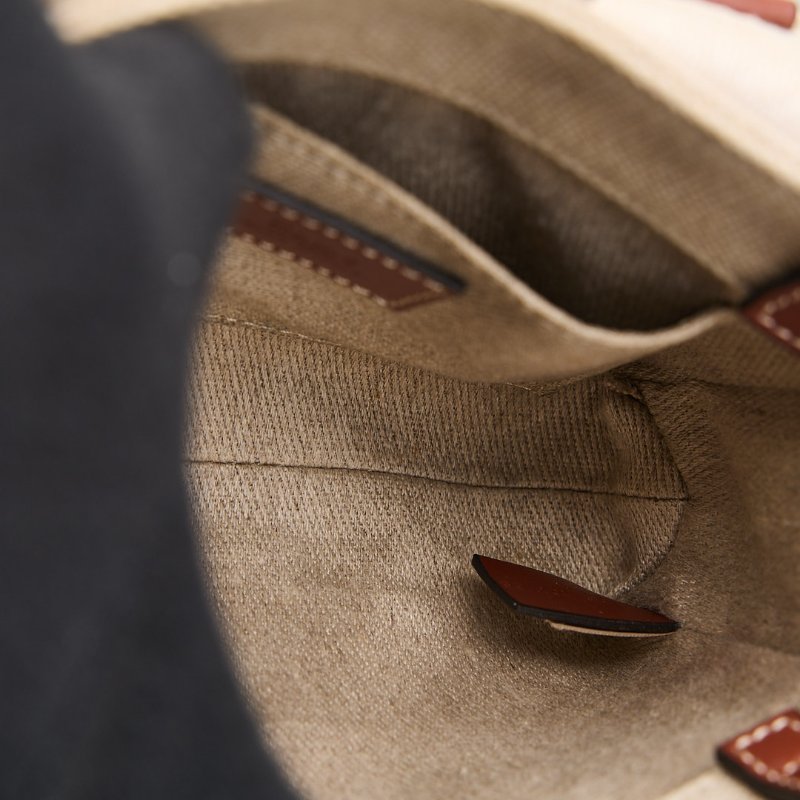 二手Chloé Woody tote mini 棕-24