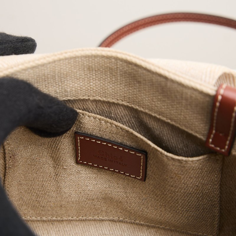 二手Chloé Woody tote mini 棕-26