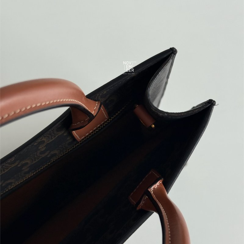 98新✨ Celine 瑟琳 Vertical Cabas 老花托特包-4