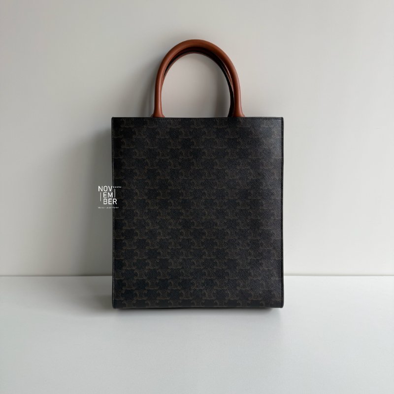98新✨ Celine 瑟琳 Vertical Cabas 老花托特包-5