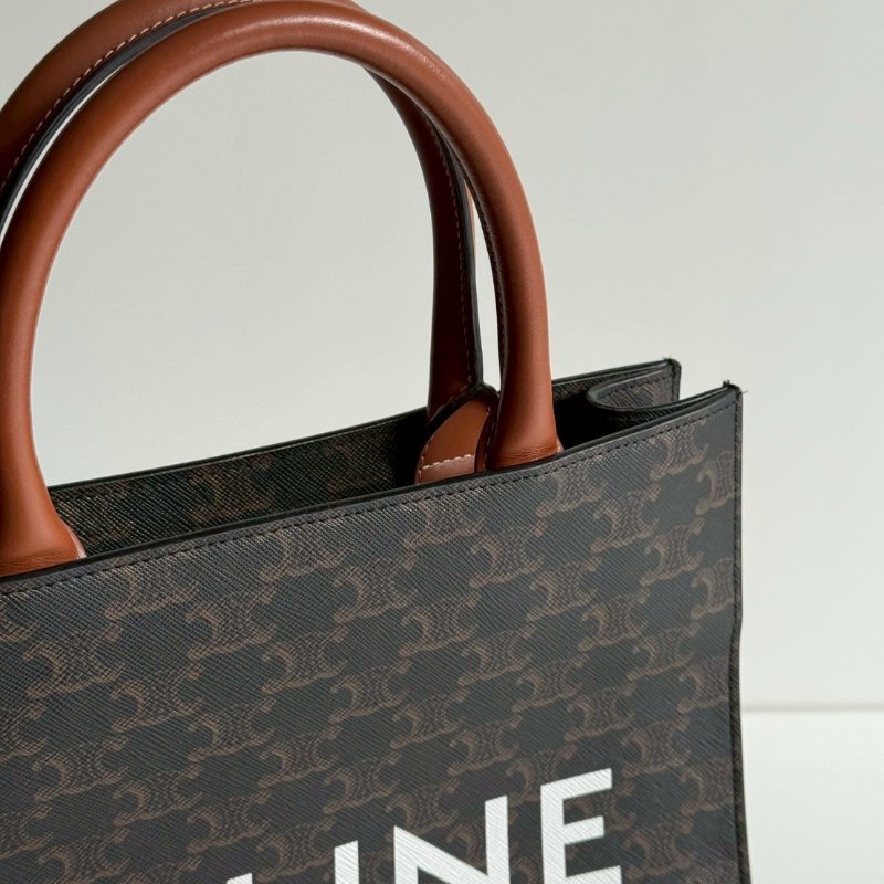 98新✨ Celine 瑟琳 Vertical Cabas 老花托特包-10