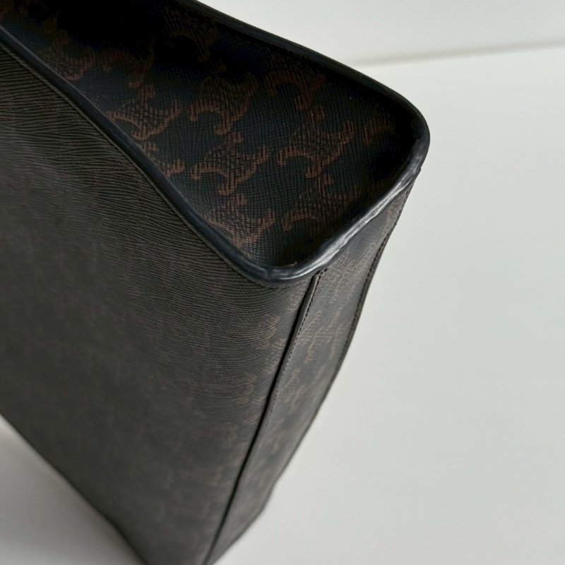 98新✨ Celine 瑟琳 Vertical Cabas 老花托特包-12