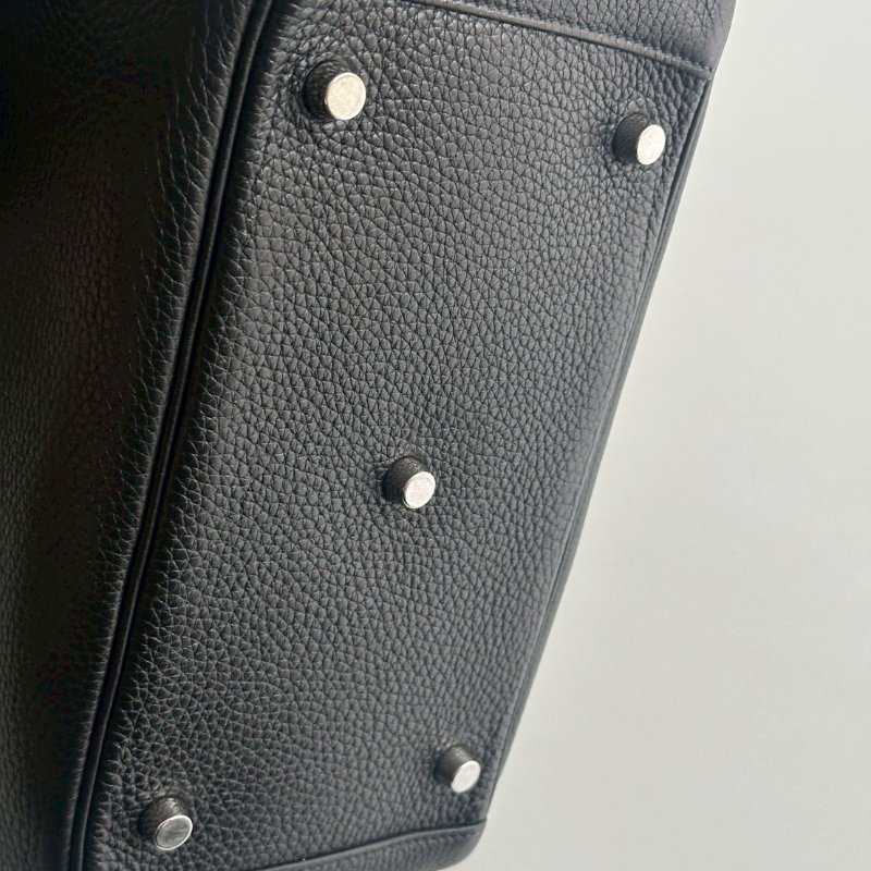 98新🖤 Hermès 愛馬仕 Lindy 26 黑色銀釦-7