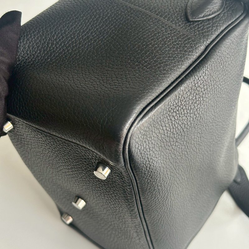 98新🖤 Hermès 愛馬仕 Lindy 26 黑色銀釦-8
