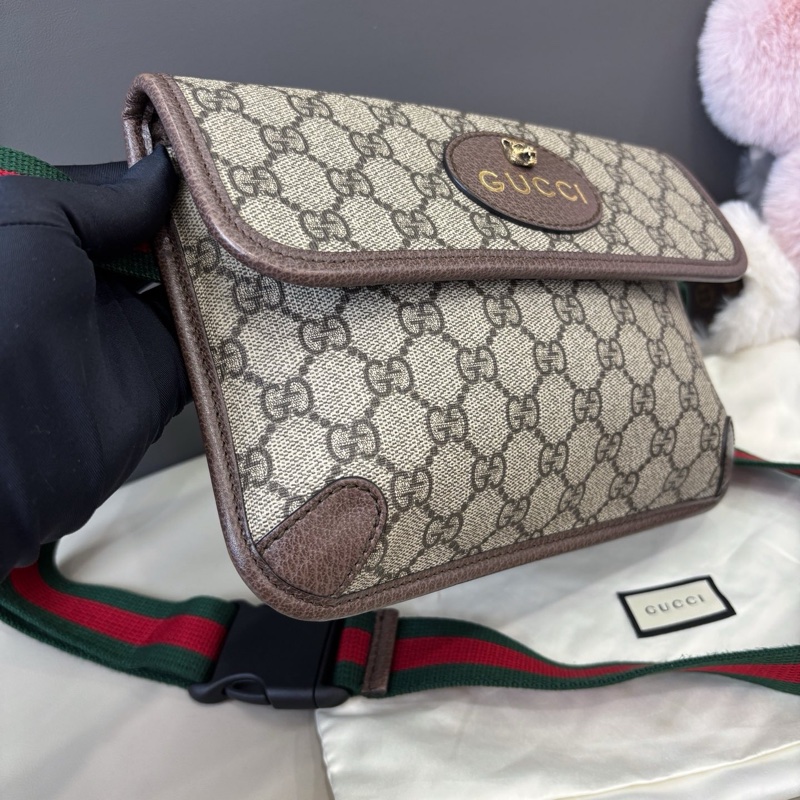 Gucci 虎頭胸包腰包-2