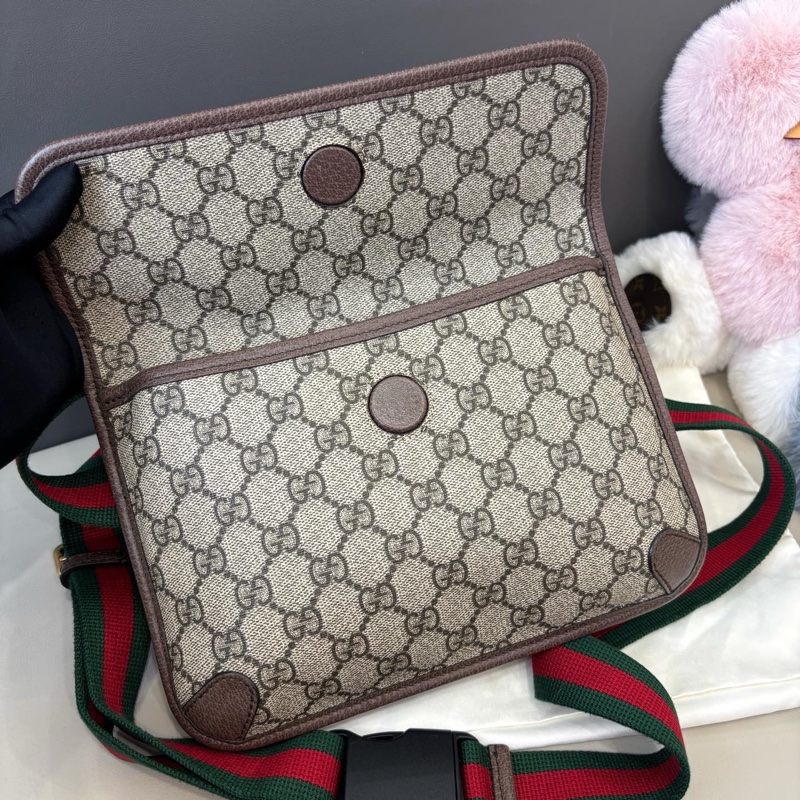 Gucci 虎頭胸包腰包-7