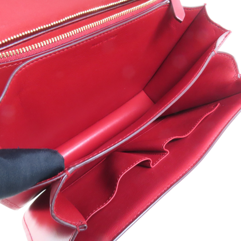 CELINE 牛皮皮革Classic Bag Medium金扣肩背袋-4