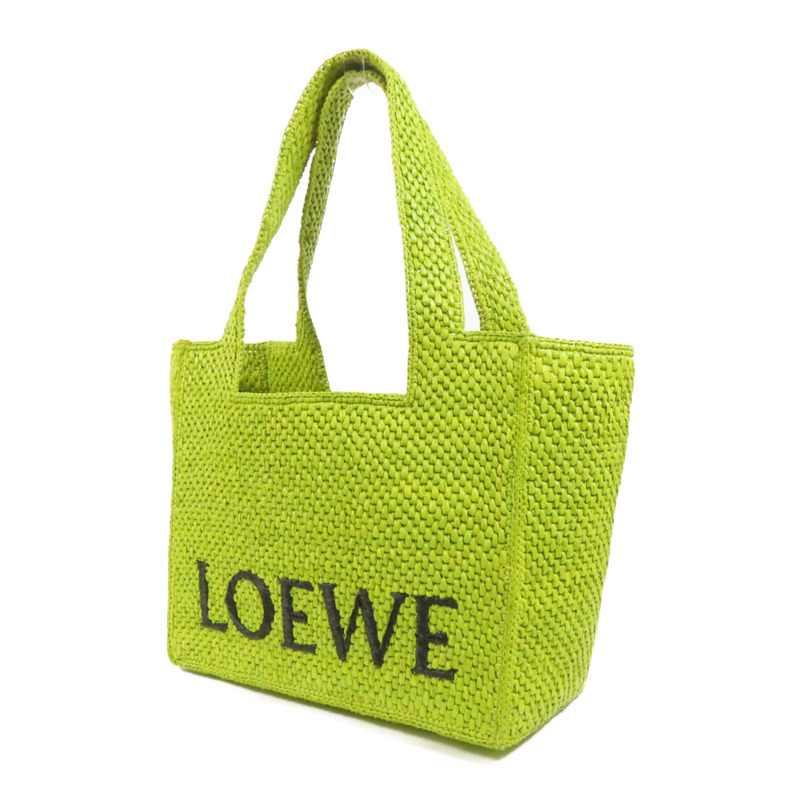 LOEWE Raffia Font Medium Tote手挽肩背兩用袋-2