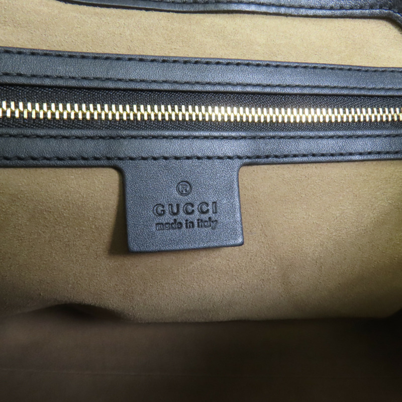 GUCCI 塗層帆布Padlock Medium Chain Shoulder Bag金扣鏈帶肩背袋-7