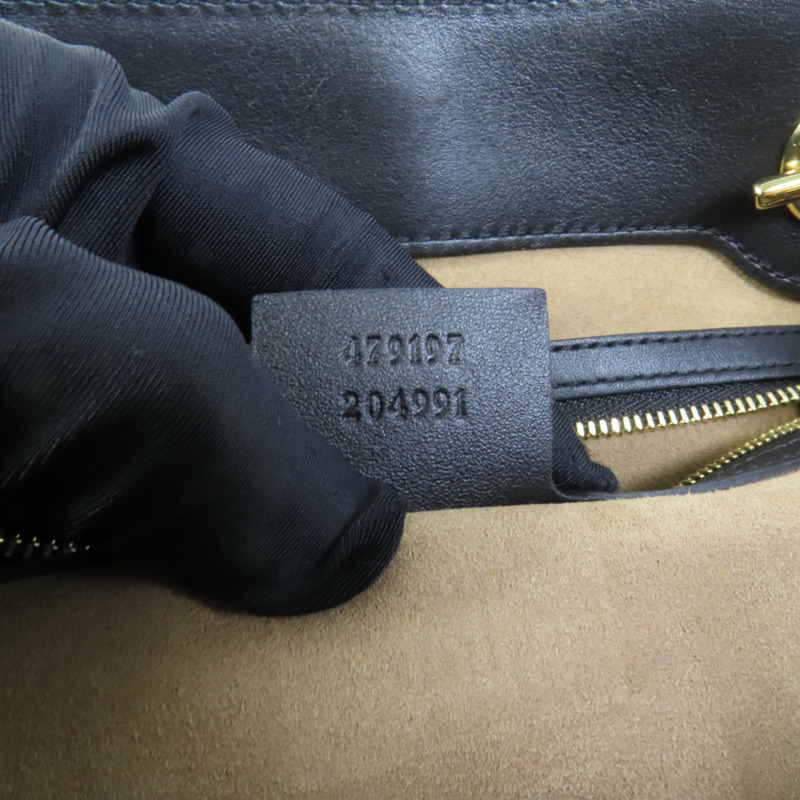 GUCCI 塗層帆布Padlock Medium Chain Shoulder Bag金扣鏈帶肩背袋-8