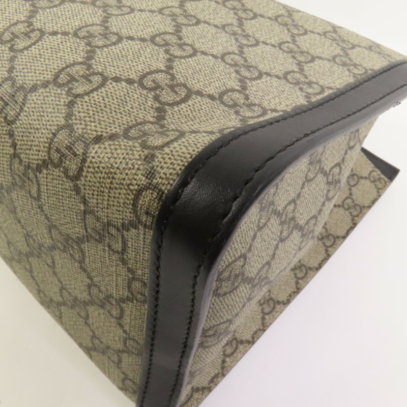 GUCCI 塗層帆布Padlock Medium Chain Shoulder Bag金扣鏈帶肩背袋-11
