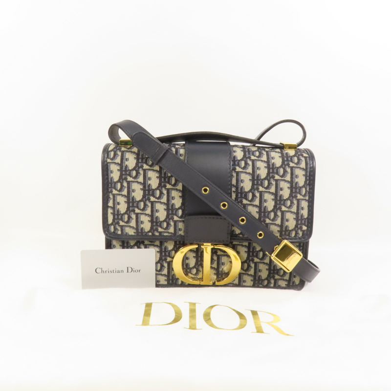 Dior 帆布Montaigne 30金扣肩背袋-11
