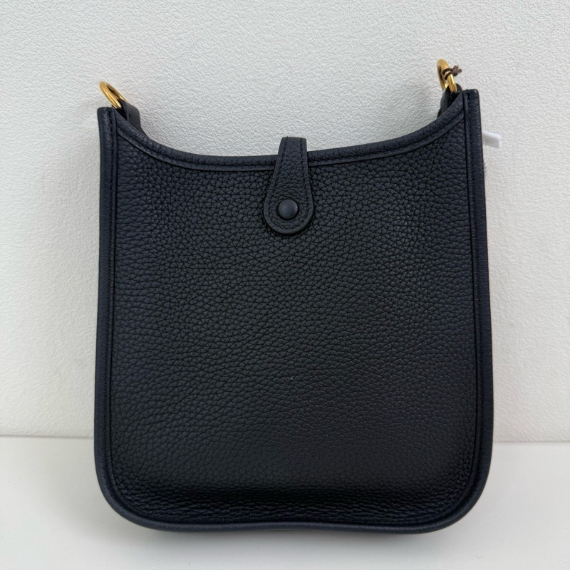 Hermes愛馬仕evelyne mini伊芙琳 黑金 單肩包斜挎包 尺寸:長寬高 17*18*5.5cm 附件:說明書 票 刷卡單-3