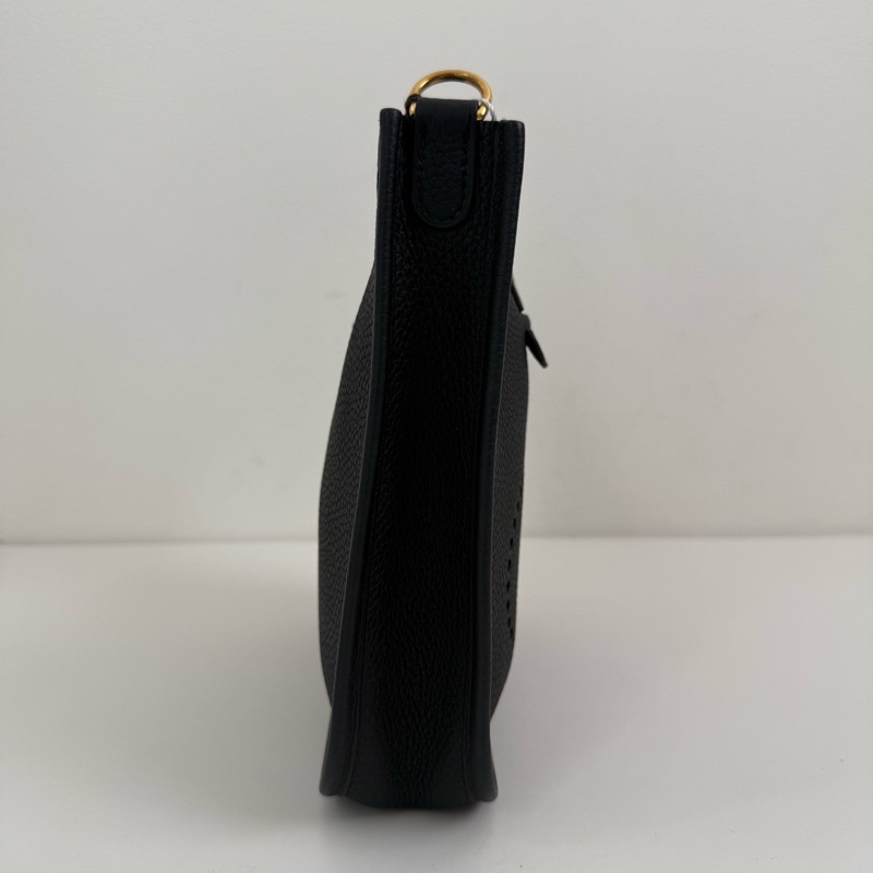 Hermes愛馬仕evelyne mini伊芙琳 黑金 單肩包斜挎包 尺寸:長寬高 17*18*5.5cm 附件:說明書 票 刷卡單-4