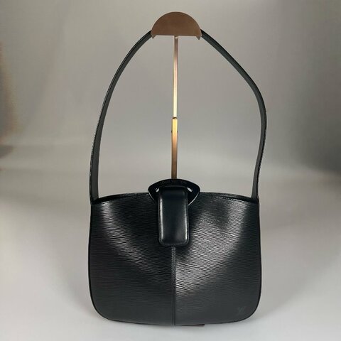 LV M52162 黑水波紋腋下包