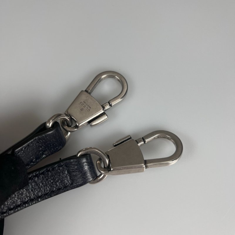 GUCCI 659983藍老花帆布手提托特包-9