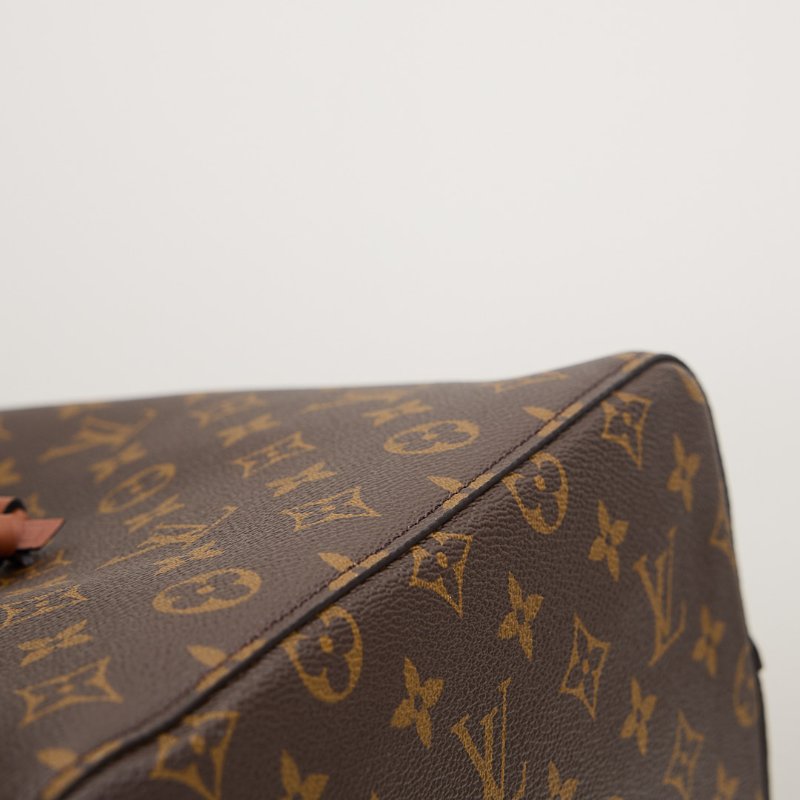 二手Lv Neonoe MM水桶包棕老花/晶片款-11