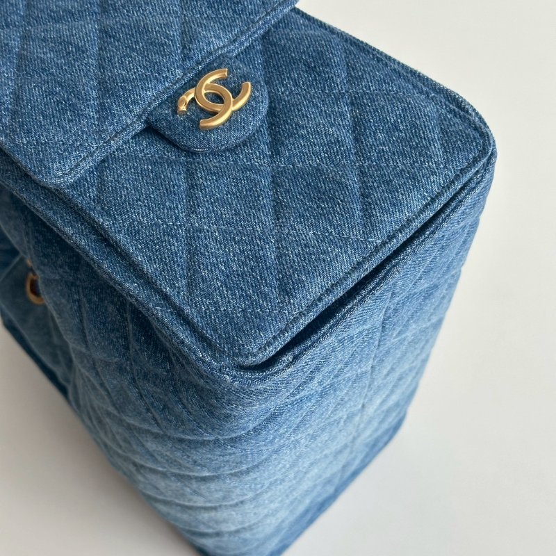 99新🆕 有購證💙 爆款🔥 Chanel 香奈兒 25 Hobo Bag 牛仔金釦小號-10