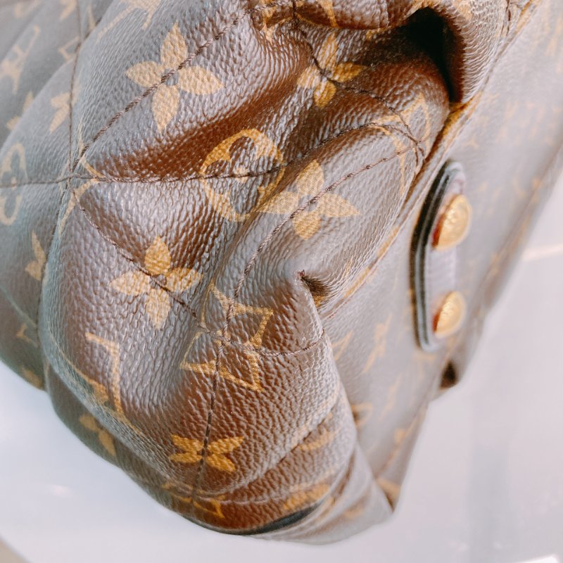 MS0597 Louis Vuitton 路易威登 稀有皮款 蛇皮 鴕鳥皮 帆布 手提包 大號 單肩 經典老花紋 Etoile Exotic Tote Bag GM Python,Ostrich and Canvas Monogram x GHW-7