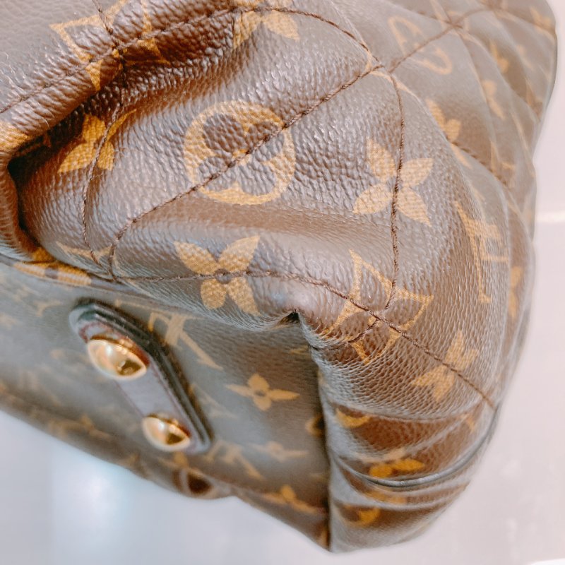 MS0597 Louis Vuitton 路易威登 稀有皮款 蛇皮 鴕鳥皮 帆布 手提包 大號 單肩 經典老花紋 Etoile Exotic Tote Bag GM Python,Ostrich and Canvas Monogram x GHW-8