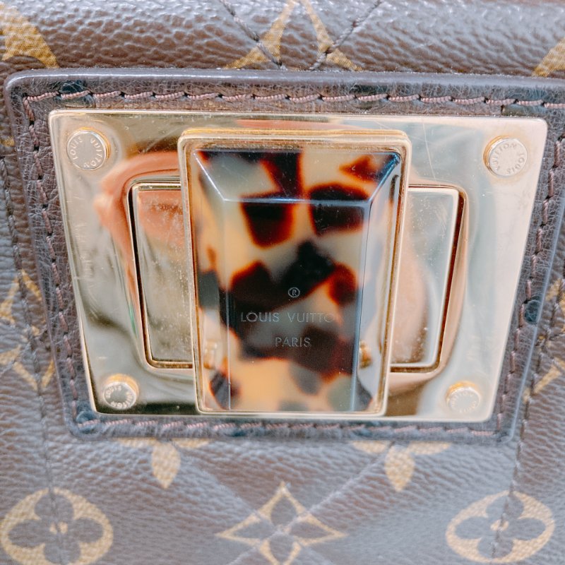 MS0597 Louis Vuitton 路易威登 稀有皮款 蛇皮 鴕鳥皮 帆布 手提包 大號 單肩 經典老花紋 Etoile Exotic Tote Bag GM Python,Ostrich and Canvas Monogram x GHW-10