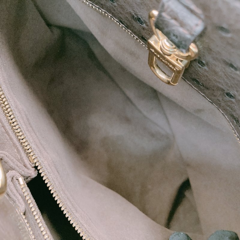 MS0597 Louis Vuitton 路易威登 稀有皮款 蛇皮 鴕鳥皮 帆布 手提包 大號 單肩 經典老花紋 Etoile Exotic Tote Bag GM Python,Ostrich and Canvas Monogram x GHW-17