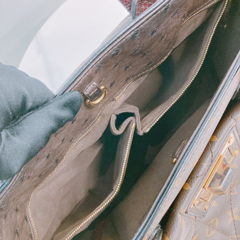 MS0597 Louis Vuitton 路易威登 稀有皮款 蛇皮 鴕鳥皮 帆布 手提包 大號 單肩 經典老花紋 Etoile Exotic Tote Bag GM Python,Ostrich and Canvas Monogram x GHW-18