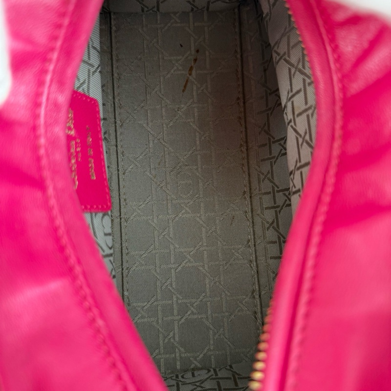 Dior迪奧 戴妃五格 羊皮 玫紅色 尺寸24*20*12cm-8