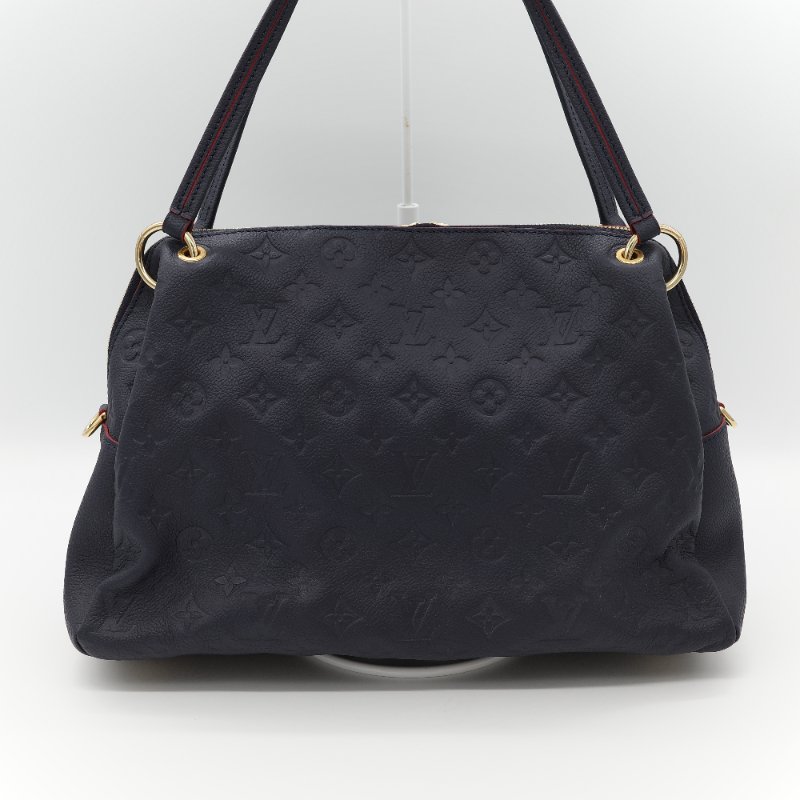 Louis Vuitton 路易威登 深藍色 牛皮 經典花紋 單肩包 斜挎包 兩用包-4