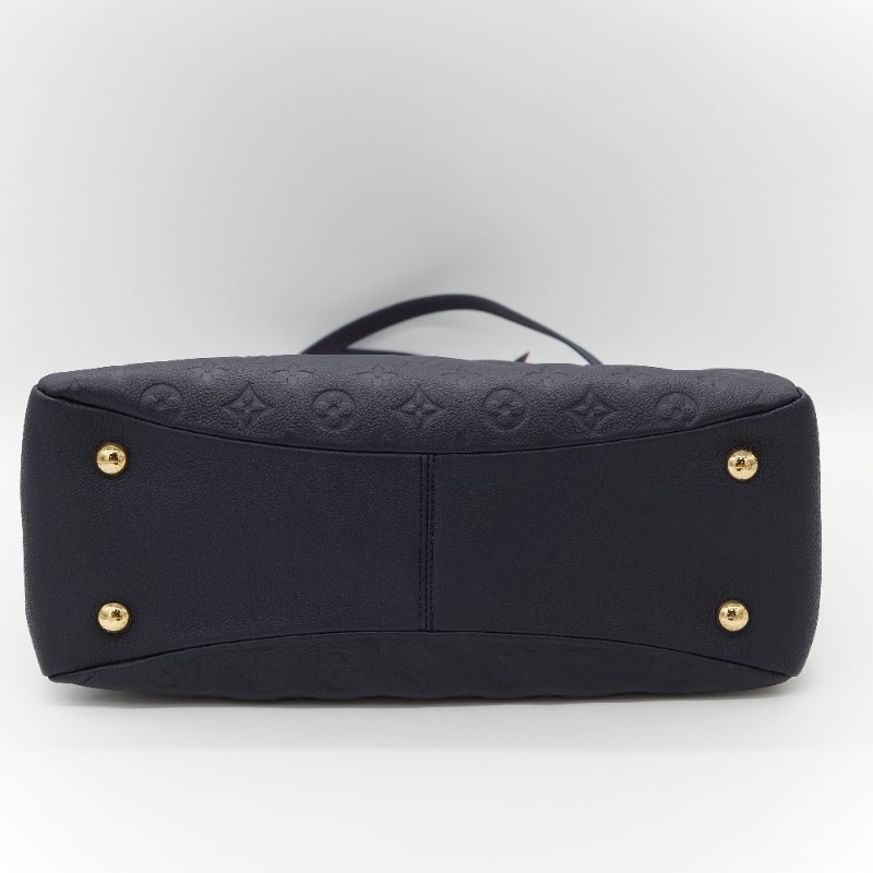 Louis Vuitton 路易威登 深藍色 牛皮 經典花紋 單肩包 斜挎包 兩用包-7