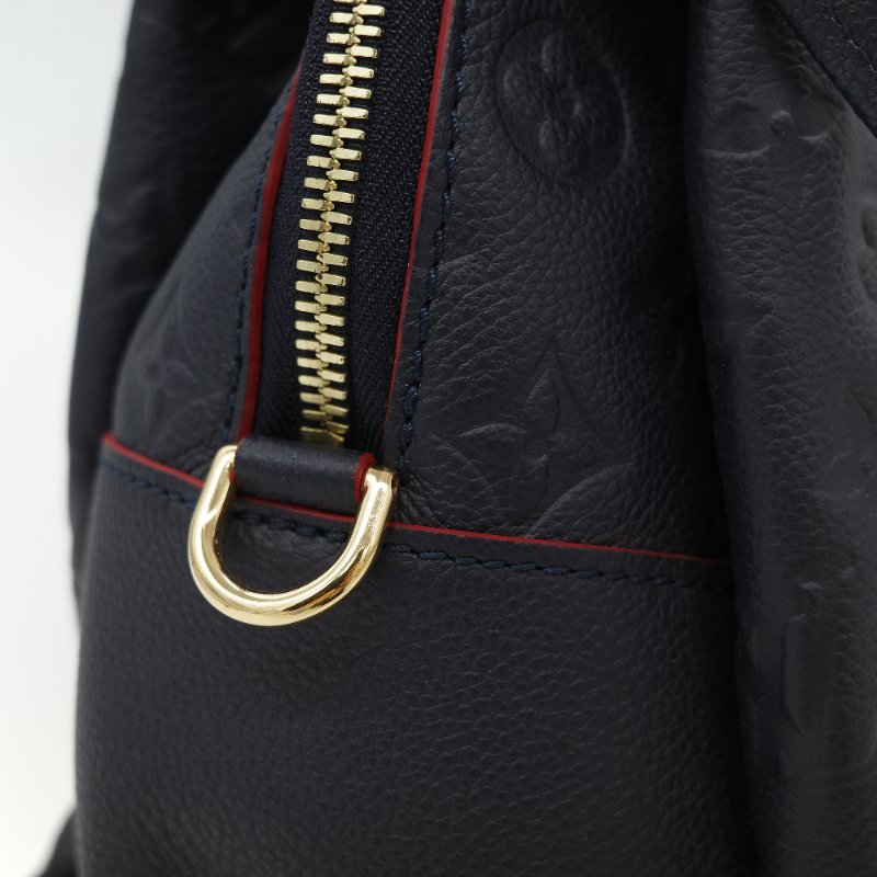 Louis Vuitton 路易威登 深藍色 牛皮 經典花紋 單肩包 斜挎包 兩用包-12