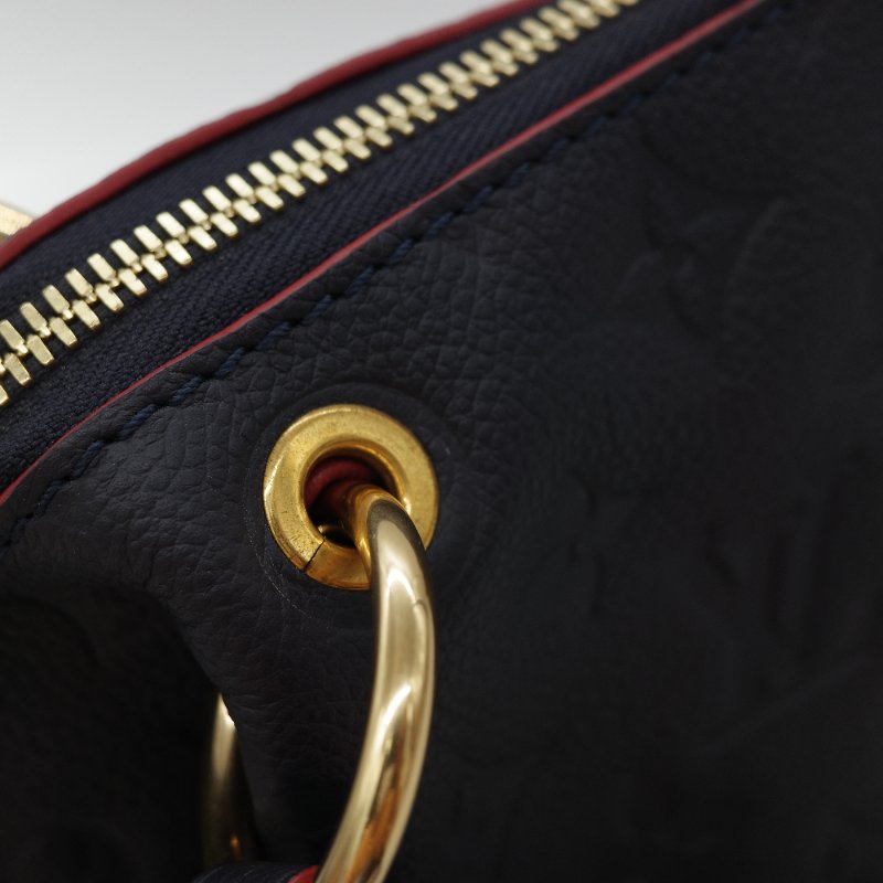 Louis Vuitton 路易威登 深藍色 牛皮 經典花紋 單肩包 斜挎包 兩用包-15