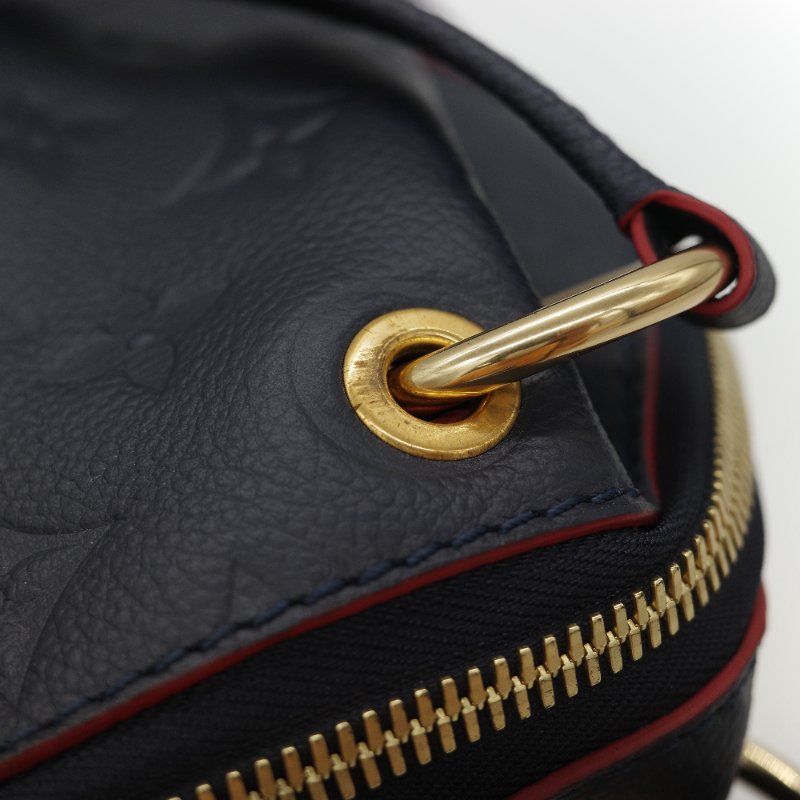 Louis Vuitton 路易威登 深藍色 牛皮 經典花紋 單肩包 斜挎包 兩用包-16