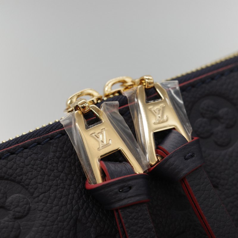 Louis Vuitton 路易威登 深藍色 牛皮 經典花紋 單肩包 斜挎包 兩用包-17