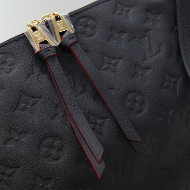 Louis Vuitton 路易威登 深藍色 牛皮 經典花紋 單肩包 斜挎包 兩用包-18