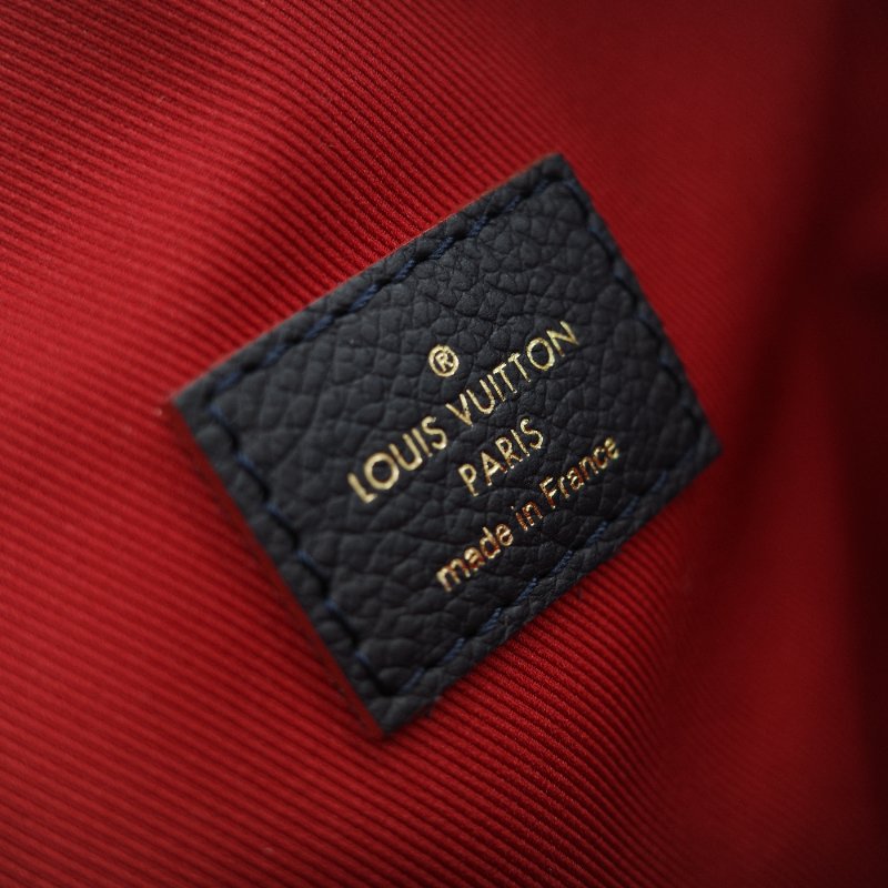 Louis Vuitton 路易威登 深藍色 牛皮 經典花紋 單肩包 斜挎包 兩用包-21