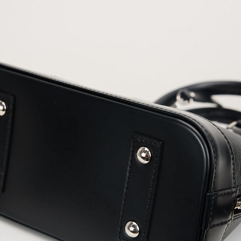 二手Lv Alma bb水波紋貝殼包/黑色-5