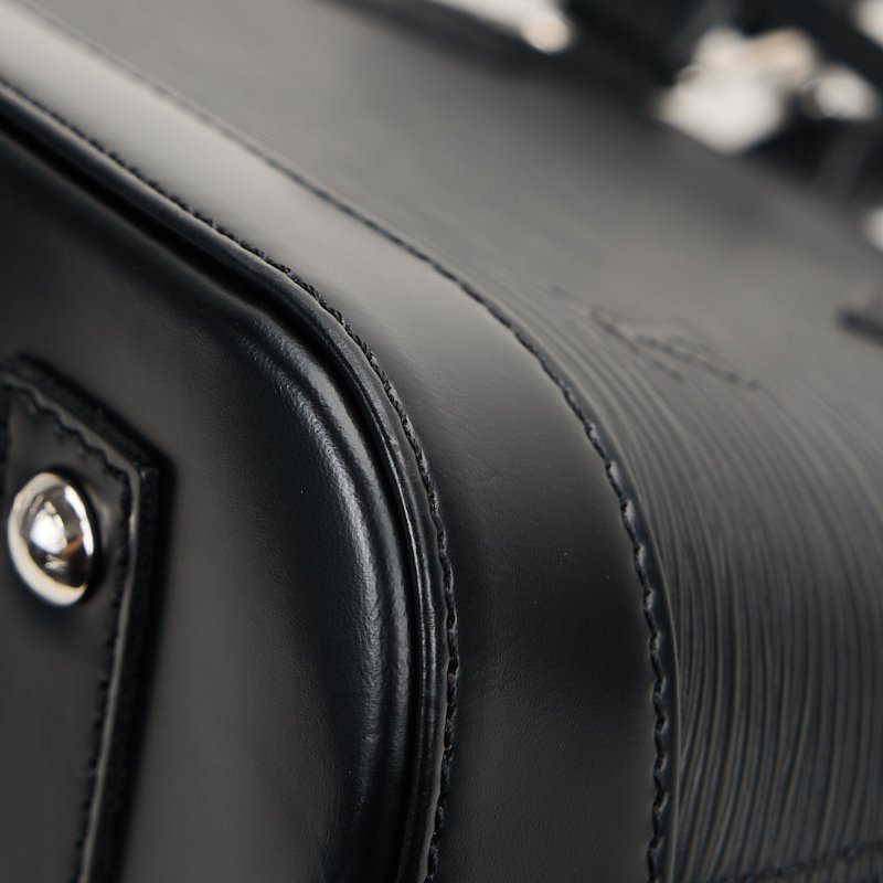 二手Lv Alma bb水波紋貝殼包/黑色-8