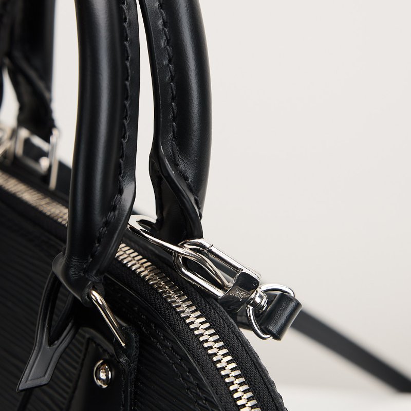 二手Lv Alma bb水波紋貝殼包/黑色-15