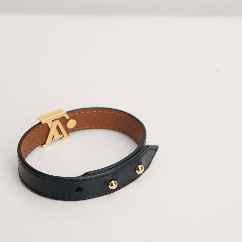 Lv iconic皮革手環/黑色-2