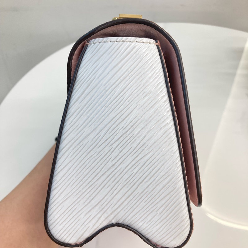 MS0598	Louis Vuitton 路易威登 扭扭包 小號 水波紋 樹皮紋 粉紅色 鴛鴦金扣 Twist PM Epi Pink and Stone x GHW-26