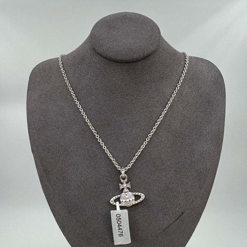 【購證全套97新✨全網最低價】Vivienne Westwood/西太後 Mayfair bas relief SS24 新品 土星浮雕鉚釘 黃銅項鏈-1