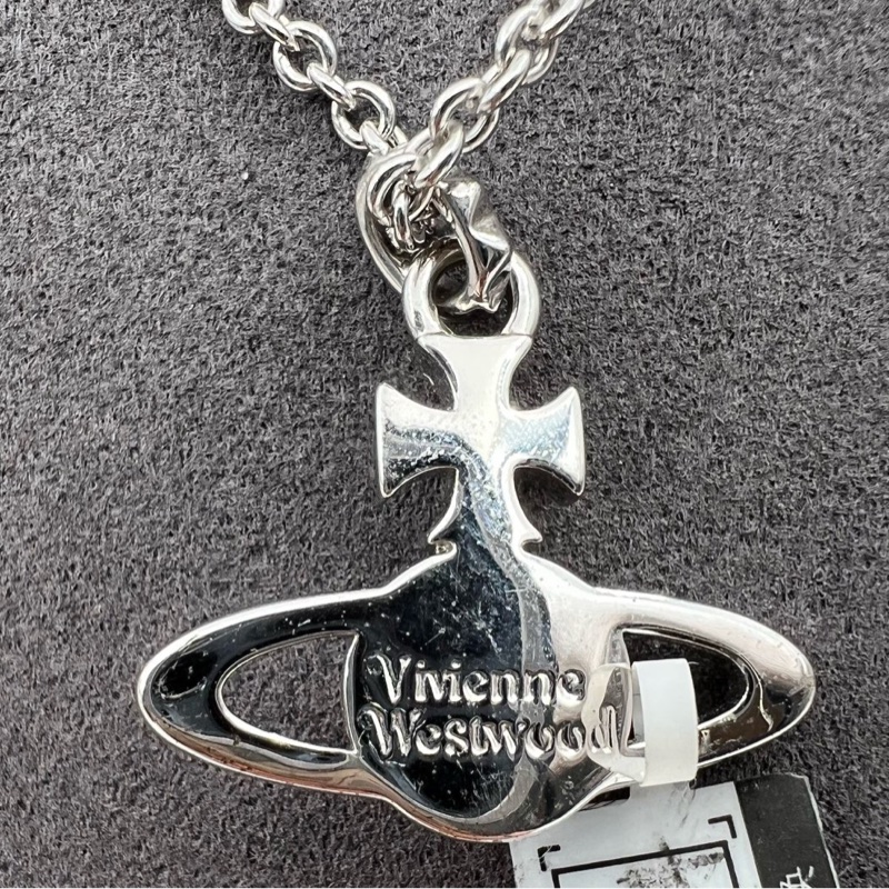【購證全套97新✨全網最低價】Vivienne Westwood/西太後 Mayfair bas relief SS24 新品 土星浮雕鉚釘 黃銅項鏈-2