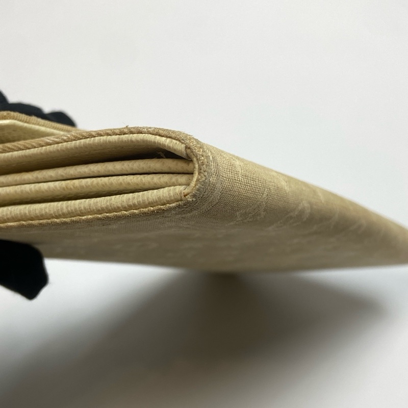 【95新✨全網最低價】LV/Louise Vuitton 中古單寧牛仔老花長款米色錢包 95新 內裡全皮-6