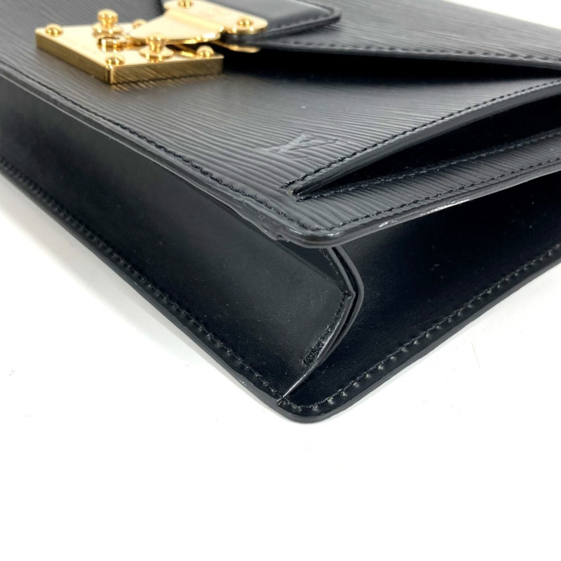 路易威登 M52612 Epi Pochette Sellier Dragonne 手拿包帶肩帶,第二包,皮革,男士,黑色-3